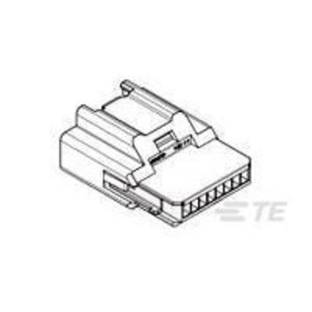 TE CONNECTIVITY Board Connector, 8 Contact(S), 1 Row(S), Male, 0.1 Inch Pitch, Crimp Terminal, Locking, Black 9-1419166-0